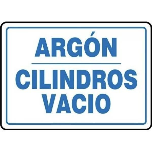 Accuform SAFETY SIGN ARGON EMPTY CYLINDERS SHMCPG564XV SHMCPG564XV - main
